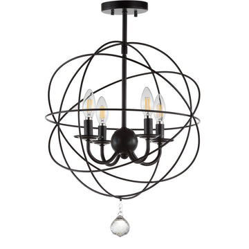 Alma 12" Metal LED Flush Mount - JONATHAN Y